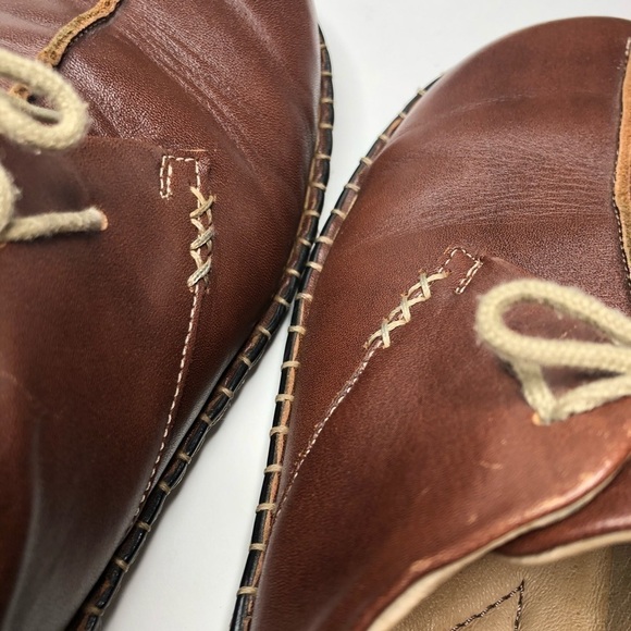 JOSEF Seibel Lindsay Brandy Brown Tan Lace-up Stitched Oxford Shoes SIZE 9 - Picture 11 of 16